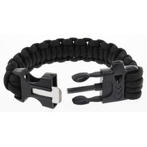 조난구호품 생존팔찌 구명밧줄 호루라기 다기능 재난, 1개, E부싯돌서바이벌팔찌(색상랜덤)