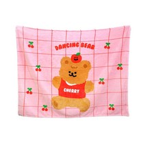 포근한 에코퍼 귀여운 곰돌이 무릎 담요 (124x94cm) 공부방 거실 겨울 집