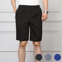 ii 쿨반바지 남성 5부 밴딩 루즈핏 헬스 운동복 편한 반바지 지퍼포켓