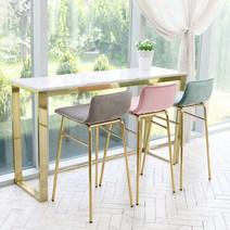 샤인 홈바의자 X 인테리어 디자인 홈 카페 아일랜드 식탁의자, 03. 그레이벨벳 1개 (SN)