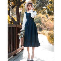 개화기 경성 스타일 사진 광고촬영 원피스 모안유럽식 궁중 문예 프렌치 레트로
