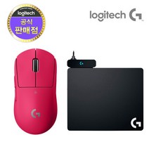 로지텍코리아 로지텍G G PRO X SUPERLIGHT 무선 게이밍마우스, 핑크+파워플레이