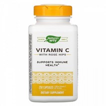 (아이허브) Natures Way 로즈힙 비타민 C 1000mg 250캡슐 빠른직구