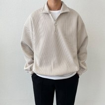 남자 겨울 반집업 기모 아노락 맨투맨 (5color)