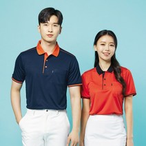 나인앤나인 쿨론 미니 홈 단추 배색 카라 반팔티셔츠(90-110) NT09