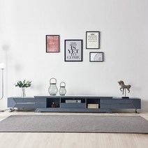 동서가구 로만 세라믹 확장형 거실장 DF918690, 그레이