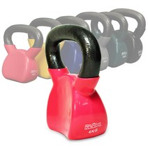 프로모릭스 압축형 컬러코팅 케틀벨, 압축형 케틀벨 4kg