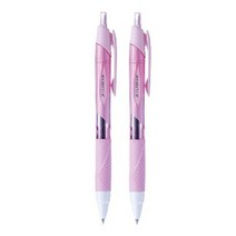 유니 제트스트림 볼펜 0.38mm, 라이트핑크 2개