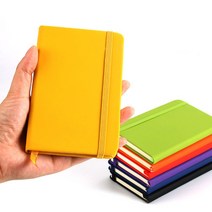 A6 밴드 노트 일기 일정 문구 플래너 학생 수첩 메모 커버 업무 다이어리, E_오렌지