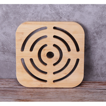 원목 꽃모양 냄비 받침 선택1종, 동심원