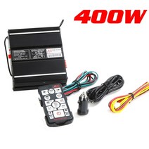 400w 자동차 무선 비상 사이렌 자동차 경고 경보 경찰 전기 경적 12v 증폭기 2 조명 스위치 플러그가있는 15 톤, 1 PC 전원 시스템