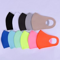 효성 에어로실버 메쉬안감 ATB-UV 은나노 항균 비말차단 자외선차단 3D입체 기능성 패션 연예인 골프 마스크, 형광그린