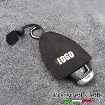 스웨이드 가죽 키 케이스 커버 키 볼보 s40 s60 s70 s80 s90 v40 v50 v60 v90 xc60 xc70, sti 로고