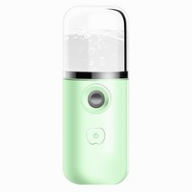 패션 휴대용 스팀 페이스 미니 초음파 가습기 다채로운 색상 USB 충전, [06] apple button green