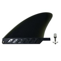 서핑 4.6 인치 소프트 플렉스 센터 핀 스크류 화이트 워터 핀 에어 Sup 롱 보드 서핑 풍선 패들, 02 Gray with screw