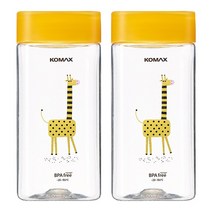 코멕스 동물원 네모물병 옐로우 430ml X 2개
