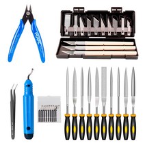 KINGROON 디버링 도구 키트 조각 칼 DIY 3D 프린터 부품 모델 파일 커터 스크레이퍼 재료 제거, Kit E