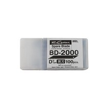 TTW15E32C 엔티커터 BD-2000 칼 NT 사무용커터 100매입 BD2000 CUTTER 컷터 커터칼 날 30도 칼날, 1개