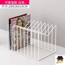 턴테이블 LP수납장 LP거치대 레코드판 정리 미니 보관랙 진열, 귀여운토끼화이트