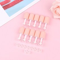 5ml 립글로스 립 글레이즈 튜브 귀여운 캡슐 리필용 립스틱 지팡이가 있는 빈 Diy 화장품 용기, 한개옵션1, 01 pink(10pcs)