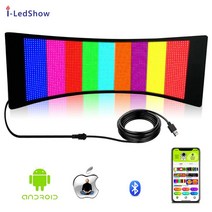 LED 전광판 광고판 차량 휴대용 간판 개업 오픈선물 usb, A 풀 컬러, 39x19cm