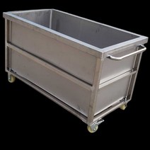 스테인레스 스틸 싱크대 상업용 저장 수영장 물 청소 용기, 304 재질 80x50x50