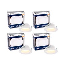 Commercial Electric 4인치 화이트 통합 LED 매입형 트림 2700K