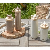 도시샤 모슈 워터탭 텀블러 밀크텀블러 보온 보냉 선물 350ml 450ml, 브라운