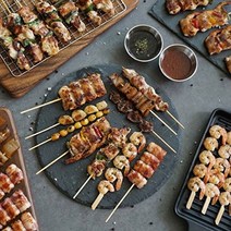 더싱싱 캠핑 바베큐 야식 안주 수제 염통꼬치, GB 염통꼬치 10꼬치