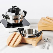 인덕션 스텐 통3중 압력솥 1L 1~2인용, [단품] 2.2L 압력밥솥(2~3인용)-받침대( X )