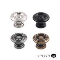 공구철물닷컴 1구 가구손잡이 고가구 수입가구 엔틱 실버 블랙 손잡이 1개