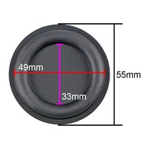 스피커 방진패드 스피커망 흡음판 GHXAMP 2 인치 55mm 베이스 패시브 라디에이터 특수 우퍼 진동 다이어프램 듀얼 고무 가장자리 서브 보조 드라이버