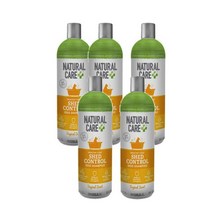 네추럴케어 헬시 코트 강아지 샴푸 트로피칼 향 20 oz Natural Care Shed Control Dog Shampoo, 5팩