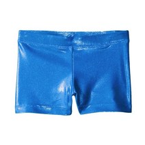 여자 체조 복장 반바지 밝은 색상 바디 슈트 발레 댄스 연습 의류, 150cm, 05 blue_05 150cm