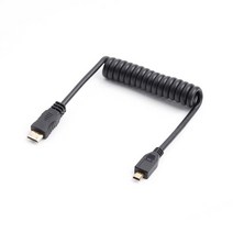 영상촬영 스튜디오 대여HDMI 개폐식 스프링 컬 비디오 케이블 캐논 니콘 카메라 모니터 용 표준 미니 마이, 07 C-D-Short