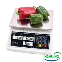 한성 방수 가격표시 전자저울 HS-30SLH 유통형