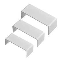 3 개/대 아크릴 디스플레이 스탠드 그림 컬렉션 및 홈 장식 지갑 향수 디스플레이에 대 한 3 크기 보석 쇼케이스 스토리지 랙, 하얀색