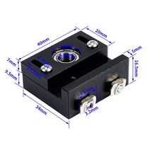 킹룬 KINGROON Z 축 스크류 홀더 CR-10/CR-10S Ender 3/Ender 3Pro 메탈 Z-로드 베어링 3D 프린터 용 8mm 리드 탑 마운트, [03] Type C
