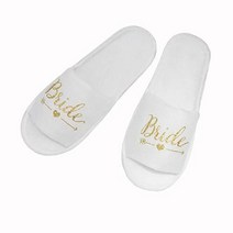 웨딩파티 브라이덜샤워 소품 러브 하트 보석 귀걸이 반지 홀더 웨딩 신부 샤워 약혼 신부는 그냥 결혼 기념일 장식 선물, bride Slippers