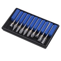기능을 겸비한 생크 3mm 초경로타리바 세트 10pcs, 10개