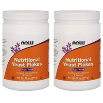 Now Foods Nutritional Yeast Flakes 뉴트리셔널 이스트 플레이크 10oz 2개, 1개