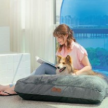 펫니처 애견 침대 방석 쿠션 강아지방석 고양이 올웨이즈 집 대형 강아지 푹 ghddprjs*7247780TO, 그레이