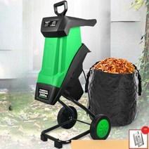 2400W 초강력 나무가지 잔가지 파쇄기 분쇄기 농작물, 2400W 분쇄기+10미터 라인