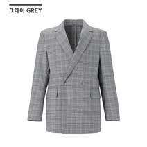 남성 오버핏 체크 자켓 hy3jk10