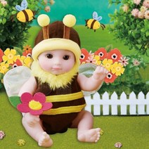 꿀벌 신생아 아기 돌보기 엄마 역할 놀이 인형 손녀 생일 선물 4살 여아 장난감