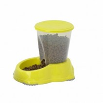 반자동 강아지 급식기 (1.5L-레몬) 자동밥그릇