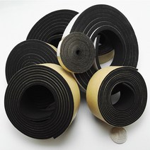 견고한 EPDM 네오프렌 자체 접착 테이프 절연 개스킷 도어 윈도우 씰 쿠션 2 5mm 10mm x 10 15 20 2m 검정, 01 Black_02 5mm_01 I_07 15mm