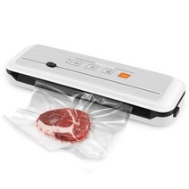YUMYTH 진공기 포장 기계 수비디 진공 봉지 식품 보관 60KPA 가정용 밀봉 T287, 21 PC White_240V AU PLUG