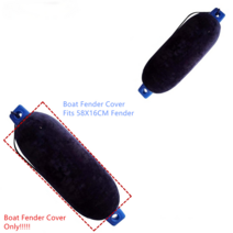 자외선 차단 요트 충돌 방지 볼 재킷 160mm x 580mm /6.5 인치 23 (G2) 보트 펜더 커버, 01 Black