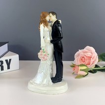 국제 유럽식 캐릭터피규어 신랑 신부 품혼 케이크꾸미기 레진공예, T05-E 변변치 않다